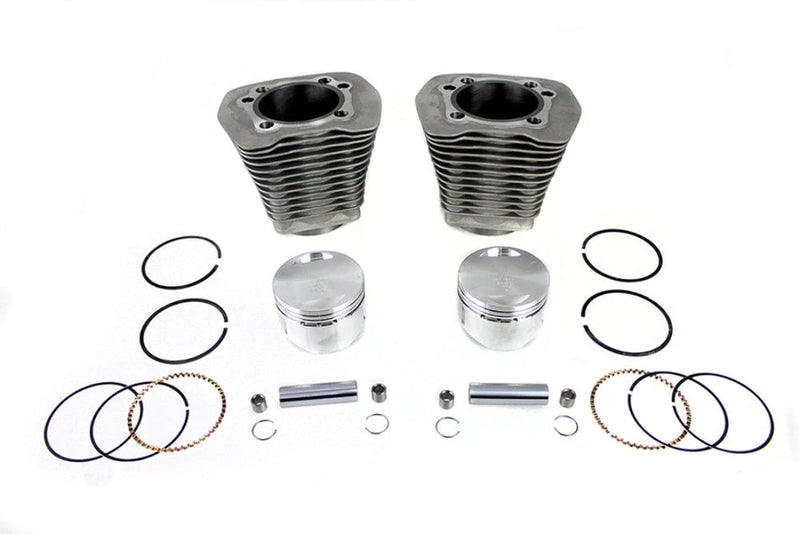 Motorshop 88" Evolution Big Bore Cylinder Kit Silver Softail Touring Super Glide Harley