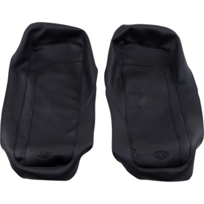 Mustang Other Luggage Mustang Seats Black Saddlebag Lid Cover Black Stitching 1993-2013 Harley Touring