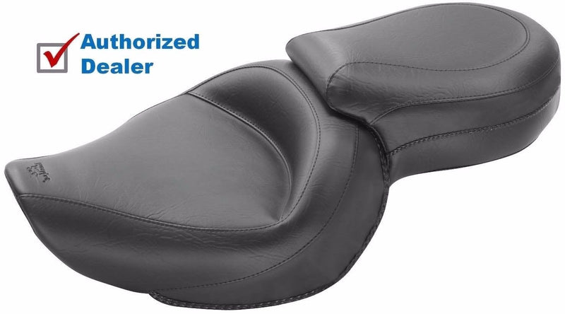 Mustang Other Seat Parts Mustang 17.5" Wide Touring One-Piece Plain Black Seat 2000-2006 Harley Softail