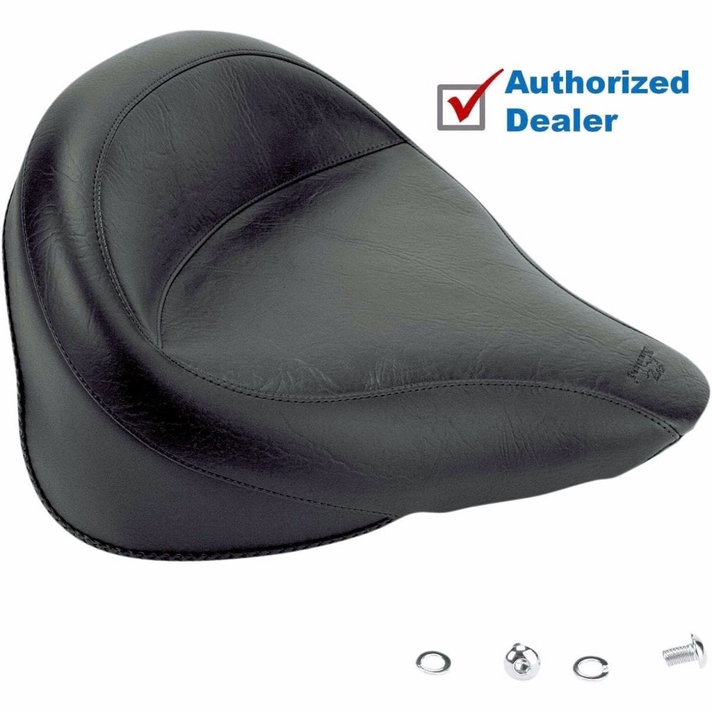 Mustang Other Seat Parts Mustang 17.5" Wide Vintage Solo Seat Plain Black 2000-2006 Harley Softail 75096