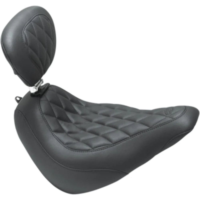 Mustang Other Seat Parts Mustang Black Diamond Front Wide Tripper Solo Seat Backrest Harley Slim 18+
