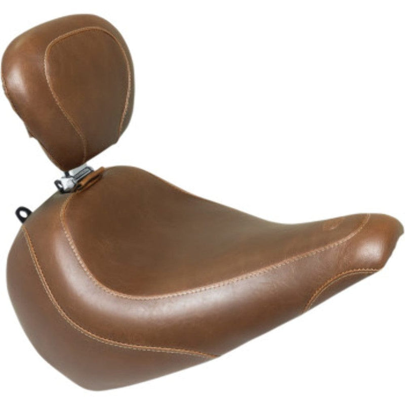 Mustang Other Seat Parts Mustang Brown Front Wide Tripper Driver Solo Seat Backrest Harley Fat Boy 18+