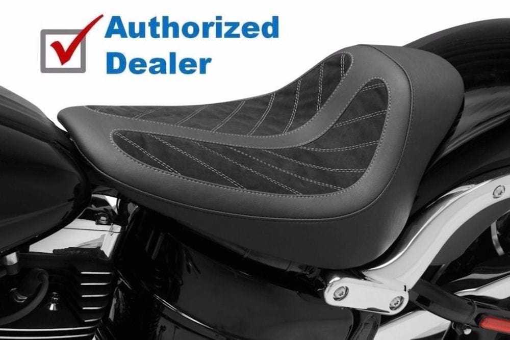 Mustang Other Seat Parts Mustang Fred Kodlin Signature Series Black Solo Seat 2013-2017 Harley Breakout