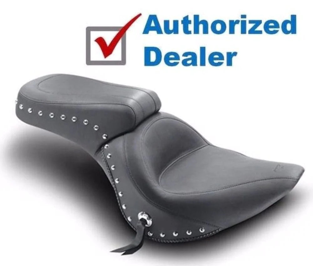 Mustang Other Seat Parts Mustang One-Piece Studded Original Seat Chrome Studded Harley Softail 200 Tire