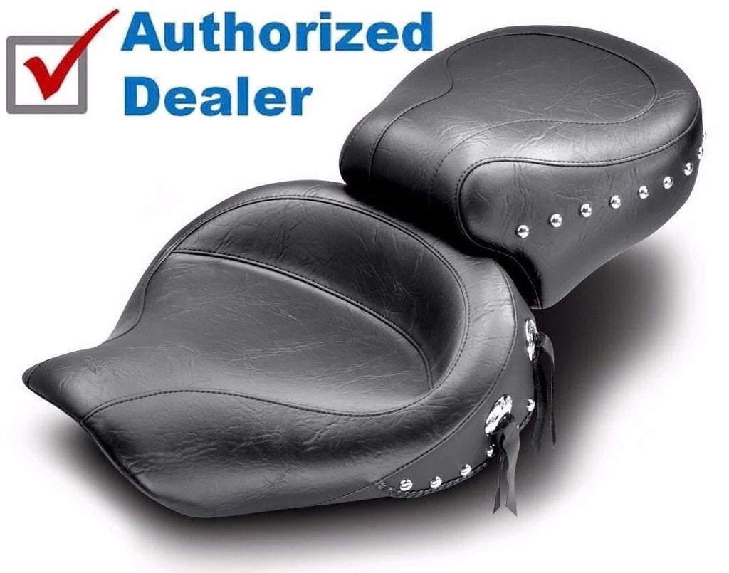 Mustang Other Seat Parts Mustang Wide Studded Touring One-Piece Seat w/ Studs 2006-2017 Harley Dyna 75435