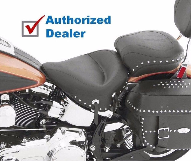 Mustang Other Seat Parts Mustang Wide Touring One-Piece Chrome Studs Studded Seat 00-06 Harley Softail