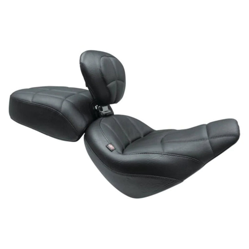 Mustang Seats Mustang Black Standard Touring Rear Passenger Seat Harley Softail Street Bob M8