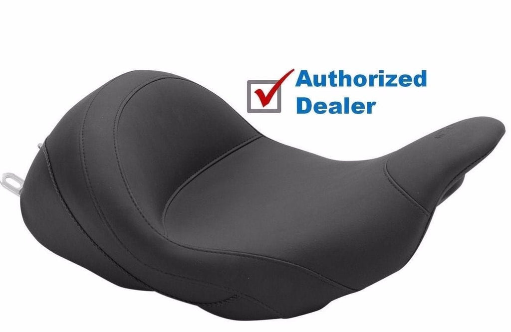 Mustang Seats Mustang LowDown Reduced Reach Vintage Solo Seat 2009-2020 Harley Touring Bagger