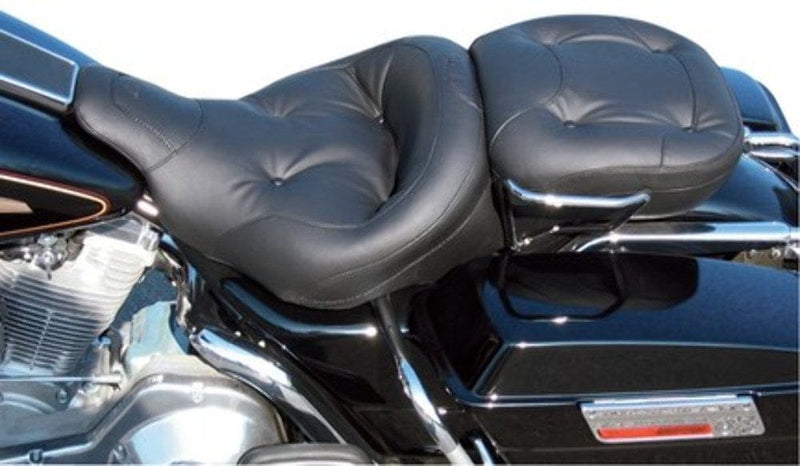 Mustang Seats Mustang Regal Wide One Piece 2 Up Vinyl Touring Seat 1997-2007 Harley FLHT FLTR