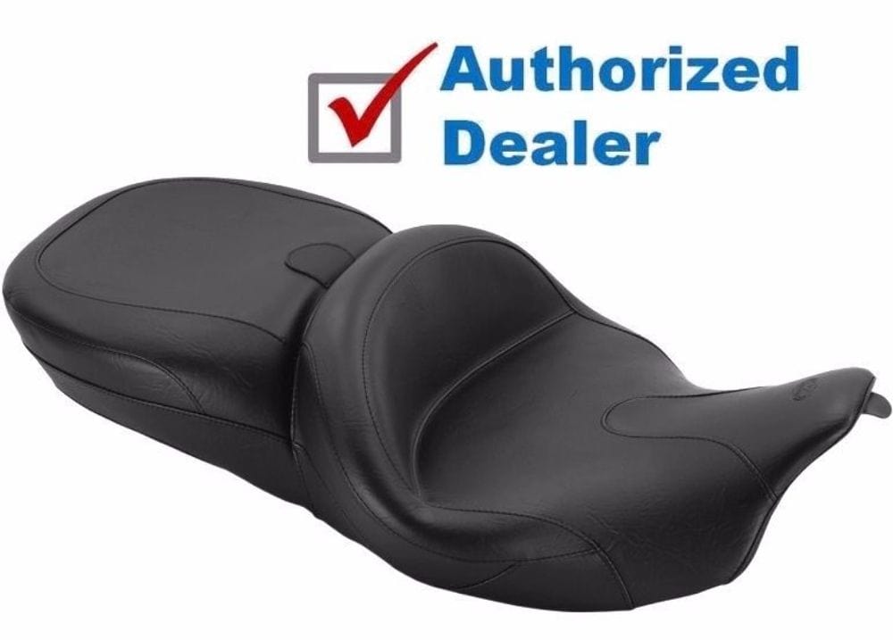 Mustang Seats Mustang Summit One-Piece Vintage Seat Plain 2008-2020 Harley Touring Rushmore