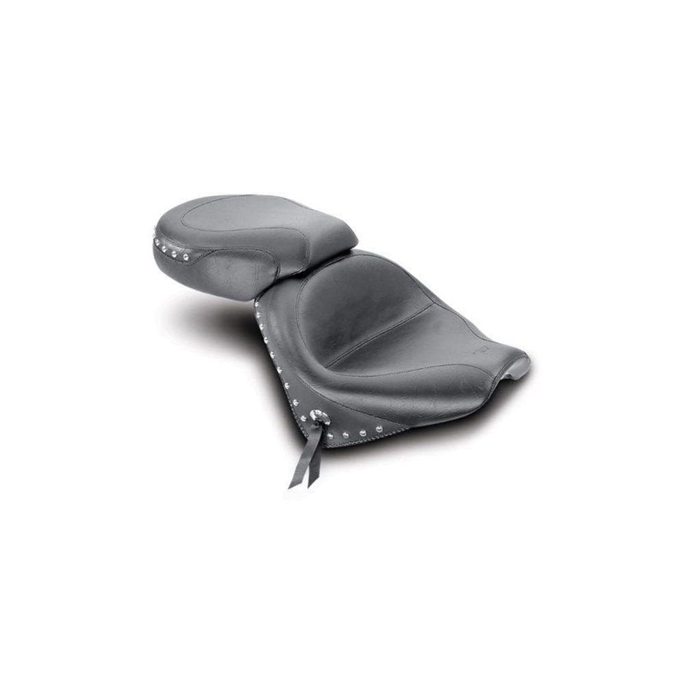 Mustang Seats Mustang Two Piece Wide Touring Seat Black Chrome Studded Honda VTX1300R,S,T