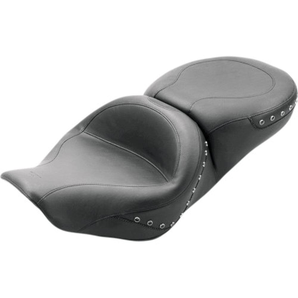 Mustang Seats Mustang Wide Smooth Studded 2 Up Touring Seat 1997-2007 Harley Touring FLHR FLHX