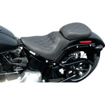 Mustang Seats Mustang Wide Tripper Diamond Rear Passenger Pillion Seat 11-17 Harley Softail