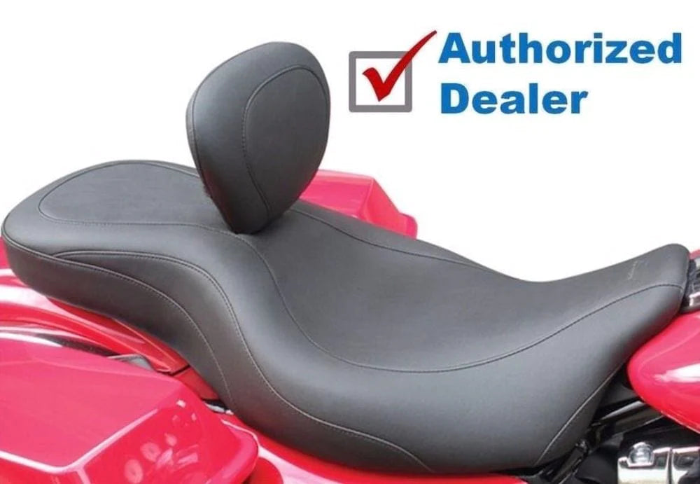 Mustang Seats Mustang Wide Tripper Seat With Driver Backrest 2008-2020 Harley Touring 79603