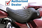 Mustang Seats Mustang Wide Tripper Solo Seat Diamond Pattern Stitch 2008-2017 Harley Touring
