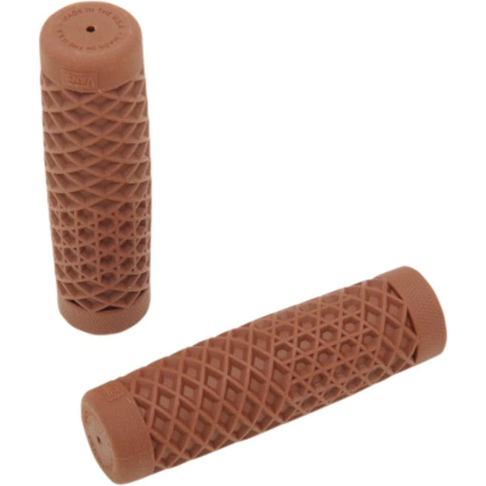 ODI Grips Vans Cult V-Twin Waffle Classic Rubber Brown Grips Hand Set Pair 1" Handlebars