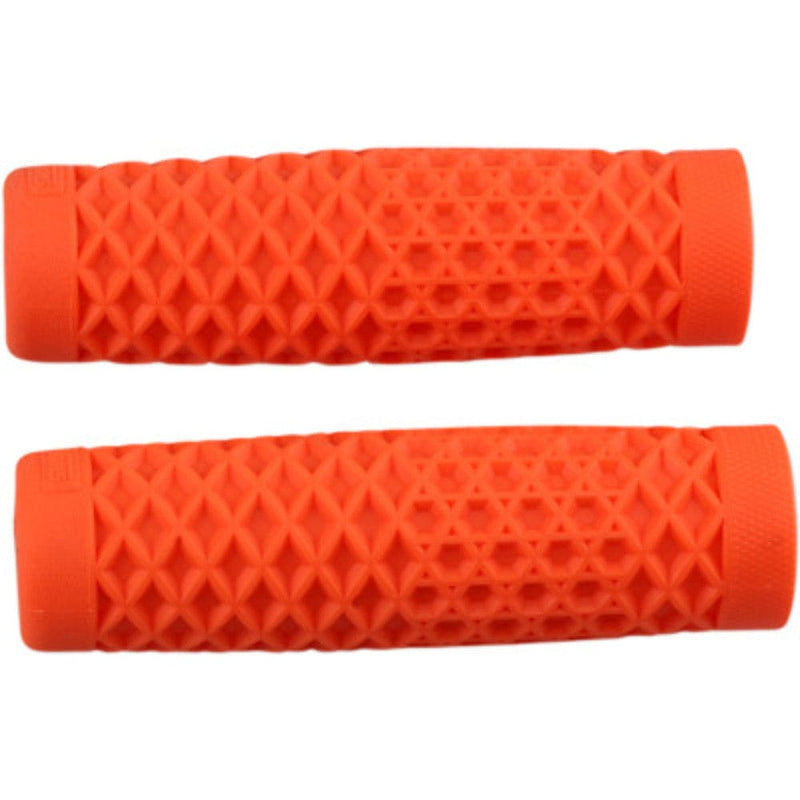 ODI Grips Vans Cult V-Twin Waffle Classic Rubber Orange Grips Hand Set Pair 1" Handlebars