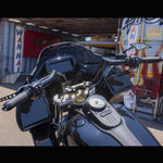 Paul Yaffe Bagger Nation Handlebars Paul Yaffe OEM 6" Black Sport Monkey Bar Handlebars Hangers Harley Touring FLTR
