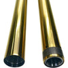 Pro One Performance Fork Tubes Gold 49mm OEM 46605-06 Replacement Front End Fork Tubes Harley Dyna FXD 25.50"