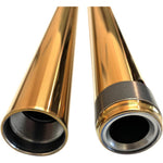 Pro One Performance Fork Tubes Gold 49mm OEM 46617-06 Replacement Front End Fork Tubes Harley Dyna FXDWG 27.50"