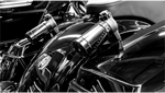 Progressive Suspension Progressive Top Mount Shock Reservoir Brackets Kit Rear Pair Harley Bagger 14-21