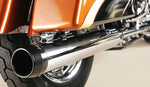Rinehart Racing Silencers, Mufflers & Baffles Rinehart Chrome 3.5" Slip-On Black Tip Mufflers Exhaust 1995-2009 Harley Touring