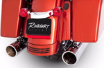 Rinehart Racing Silencers, Mufflers & Baffles Rinehart Racing 4" Slip-On Chrome Tips Mufflers Exhaust 1995-2016 Harley Touring