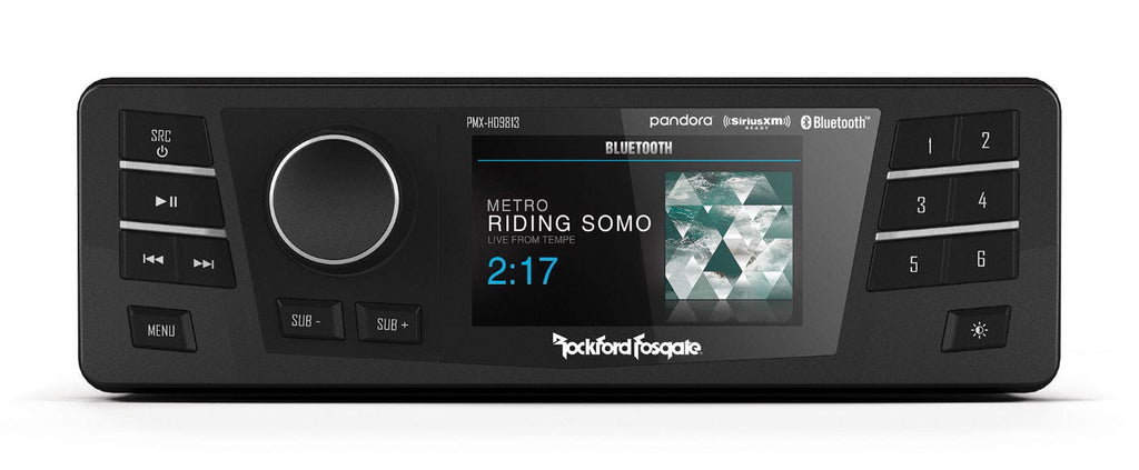 Rockford Fosgate Audio Systems Rockford Fosgate PMX Stereo Radio Head Unit Bluetooth Water Proof Harley Touring
