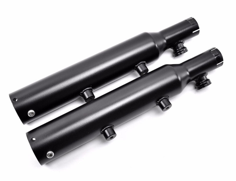 Rush Pipes Rush Exhaust 3" Slip On Black Mufflers Tip Compatible Harley Sportster XL 09-13
