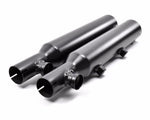 Rush Pipes Rush Exhaust 3" Slip On Black Mufflers Tip Compatible Harley Sportster XL 09-13