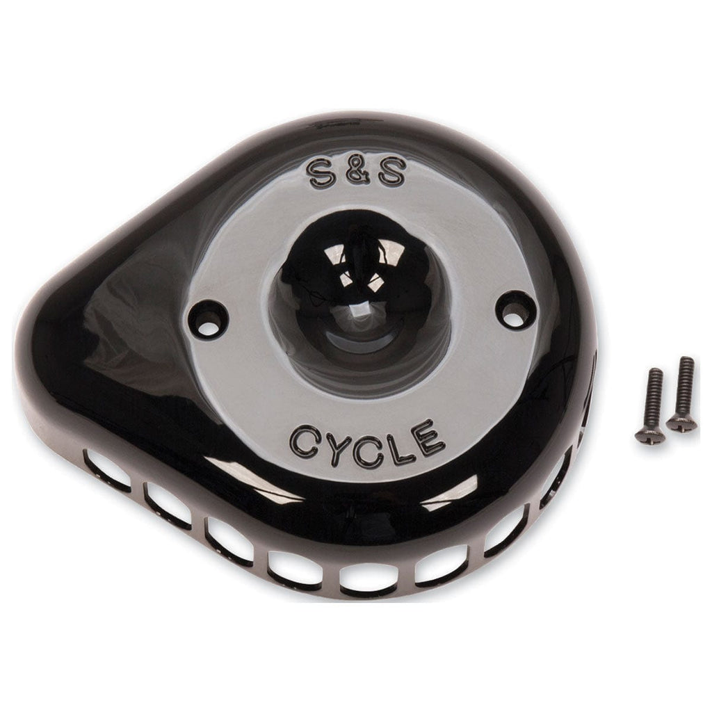 S&S Cycle Air Cleaner Covers S&S Cycle Gloss Black Stealth Mini Tear Drop Air Cleaner Filter Cover Kit Harley