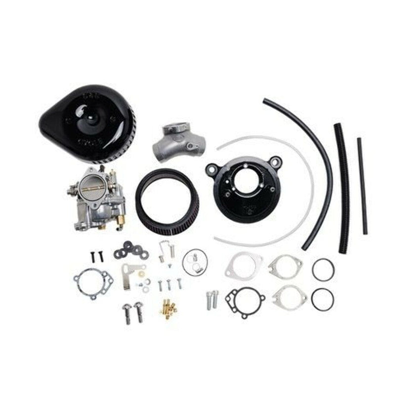 S&S Cycle Air Cleaners & Intakes S&S Super G Carb Stealth Air Cleaner Kit Black Teardrop Harley Big Twin 84-99