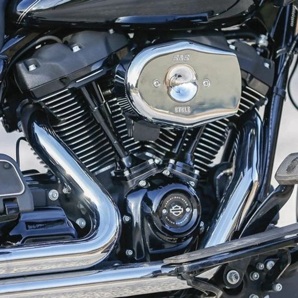 S&S Cycle Air Filters S&S Chrome Stealth Tribute Air Cleaner Intake Kit Harley 17+ Touring Softail M8