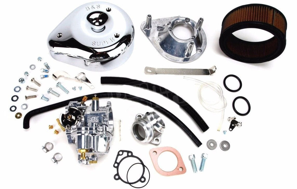 S&S Cycle Air Intakes and Filters S&S Super E Carb Carburetor Kit 1979-1985 Harley Sportster Ironhead XL 11-0406