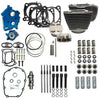 S&S Cycle Big Bore & Top End Kits S&S 107" 124" Oil Cooled Power Package Chain Drive Black Harley Touring Softail