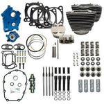 S&S Cycle Big Bore & Top End Kits S&S 107" to 124" Water Cooled Power Package Chain Drive Black Harley Touring M8