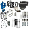 S&S Cycle Big Bore & Top End Kits S&S 107" to 124" Water Cooled Power Package Chain Drive Black Harley Touring M8