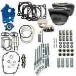 S&S Cycle Big Bore & Top End Kits S&S 114" 128" Oil Cooled Power Package Chain Drive Black Chrome Harley M8 17-20