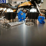 S&S Cycle Big Bore & Top End Kits S&S 114" 128" Oil Cooled Power Package Chain Drive Black Chrome Harley M8 17+ NH