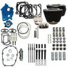 S&S Cycle Big Bore & Top End Kits S&S 124" Oil Cooled Power Package Chain Drive Black NH Harley Touring Softail
