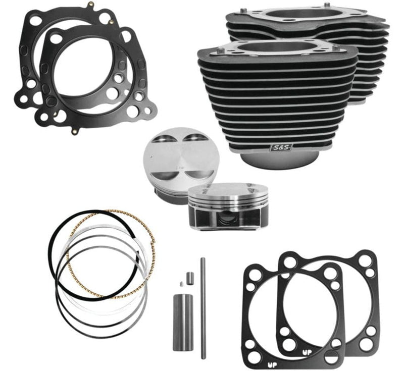 S&S Cycle Big Bore & Top End Kits S&S Cycle M8 Big Bore Cylinder Piston Kit 107" 124" Harley Touring Softail 17-20