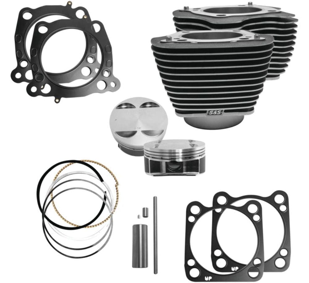 S&S Cycle Big Bore & Top End Kits S&S Cycle M8 Big Bore Cylinder Piston Kit 114" 128" Harley Touring Softail 17-20