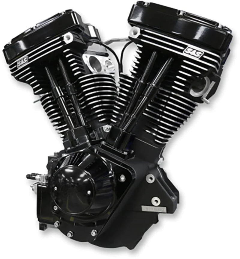S&S Cycle Complete Engines Black Edition S&S 111" V111 Evolution Evo Long Block Motor Engine Harley Chopper