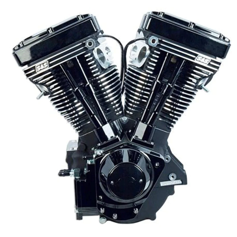 S&S Cycle Complete Engines Black Edition S&S 111" V111 Evolution Evo Long Block Motor Engine Harley Chopper