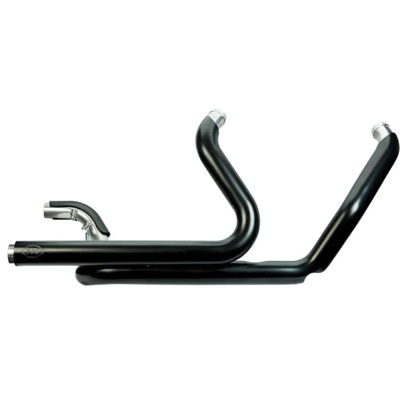 S&S Cycle Exhaust Systems S&S Black Power-Tune True Duals Header Exhaust Pipes Harley 17+ Touring Bagger