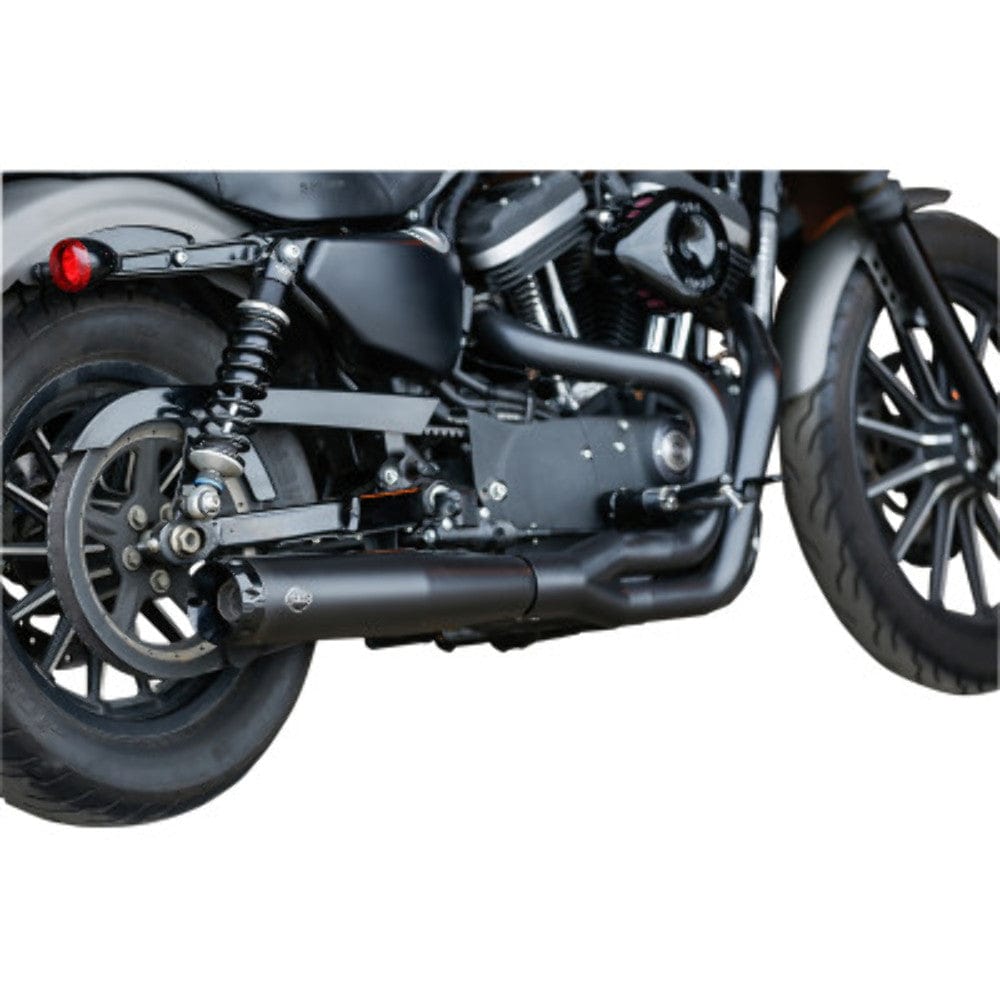 S&S Cycle Exhaust Systems S&S Black SuperStreet 2 Into 1 50 State Exhaust System Harley 07-13 XL Sportster