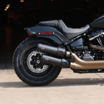 S&S Cycle Exhaust Systems S&S Grand National Black Slip On Mufflers Exhaust 18-20 Harley Softail Fat Bob