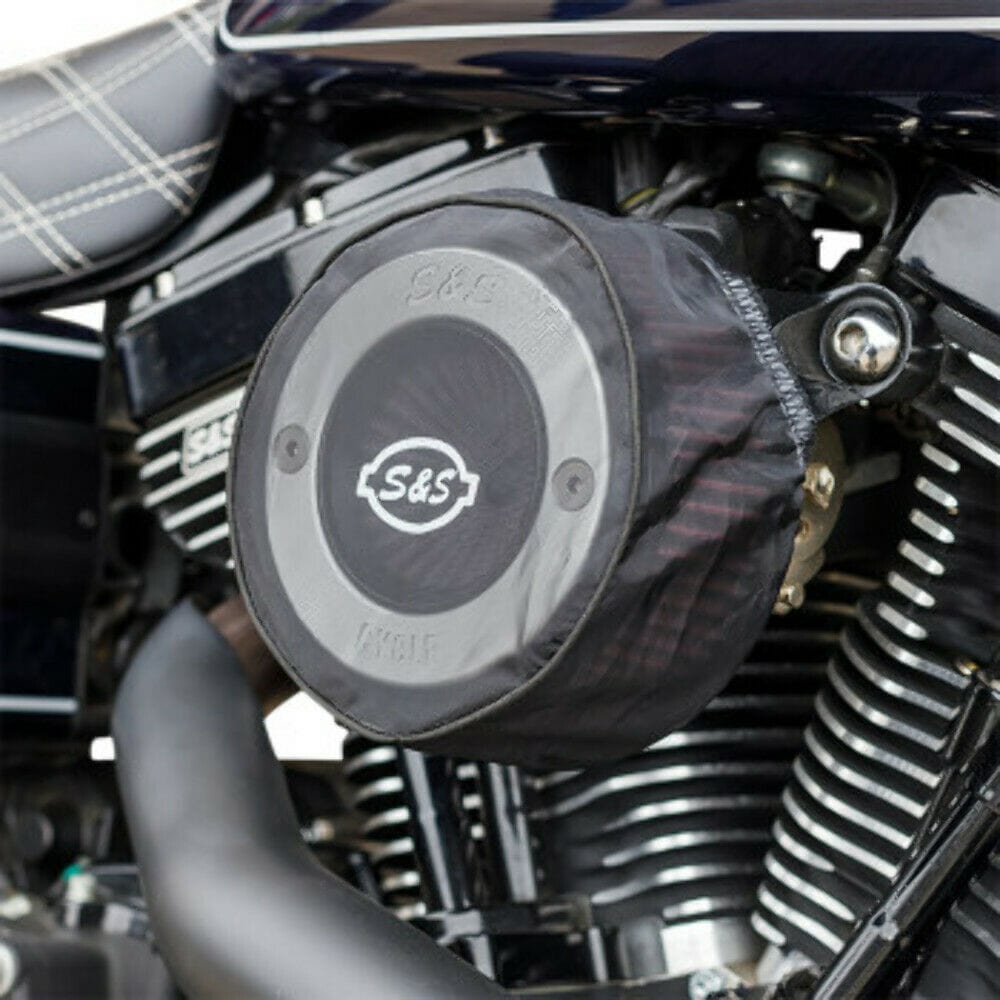 S&S Cycle Intake Covers & Fairings S&S Cycle Air Stinger Round Cleaner Intake Pre-Filter Rain Sock Cover Harley
