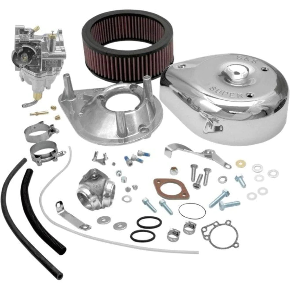 S&S Cycle Other Intake & Fuel Systems S&S Super E Carb Carburetor Complete Kit Intake 1966-78 O Ring Harley Shovelhead