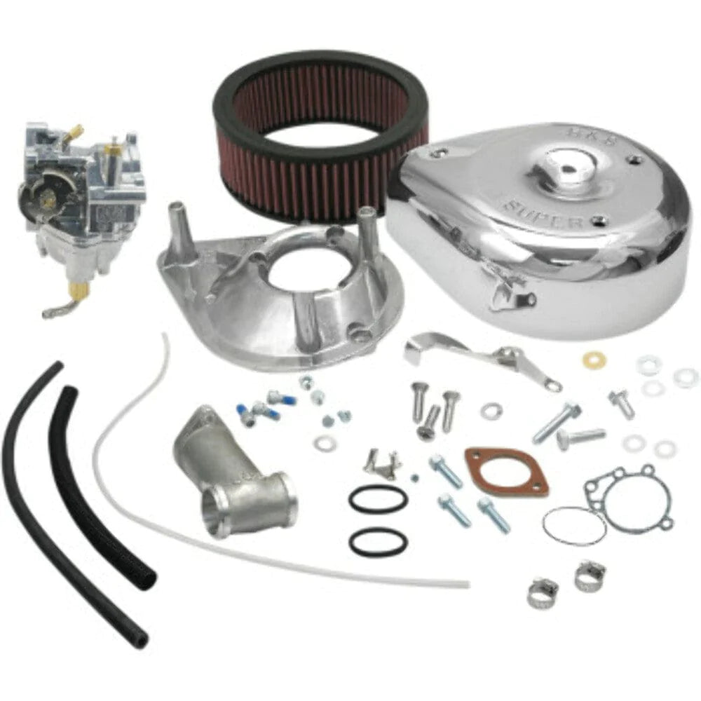 S&S Cycle Other Intake & Fuel Systems S&S Super E Carb Carburetor Kit 1955-1965 Harley Big Twin Panhead FL FLH 11-0401